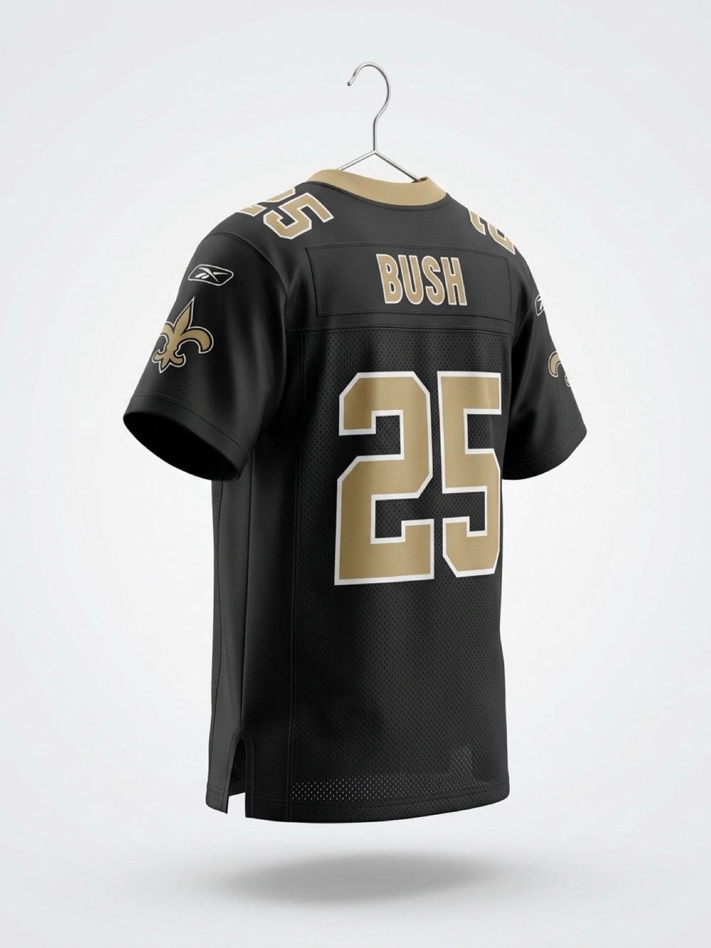 New Orleans Saints #25 Reggie Bush Black & Gold Football Jersey #nfl